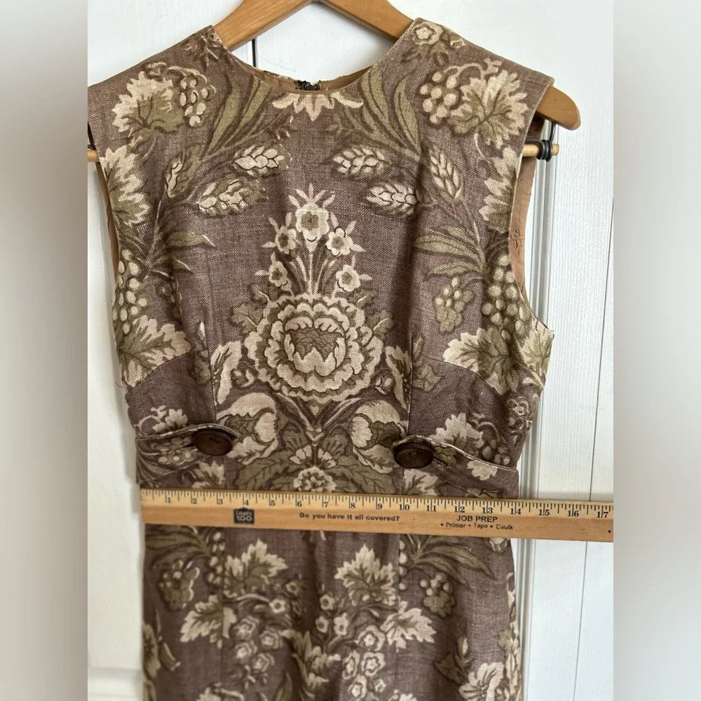 Vintage 50s linen sheath dress - Picture 16 of 16